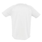 Tee-shirt respirant personnalisable de sport blanc homme en mesh polyester 140 gr/m² - Sporty | pandacola - thumb - 1