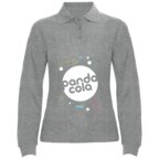 Polo publicitaire femme à manches longues avec côtes 220 gr/m² - Seto | pandacolach - thumb - 1