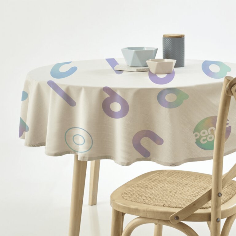Nappe de table personnalisable ronde de différentes tailles - Tabo | pandacola - 3