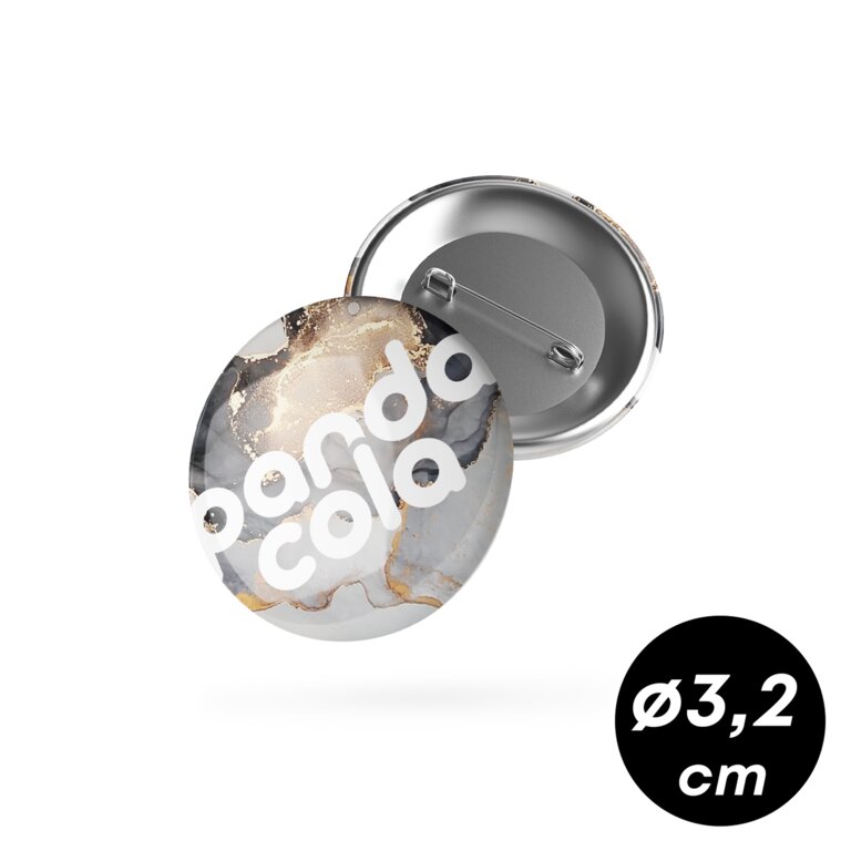 Badge personnalisé rond Ø3,2 cm - Paty | pandacolach