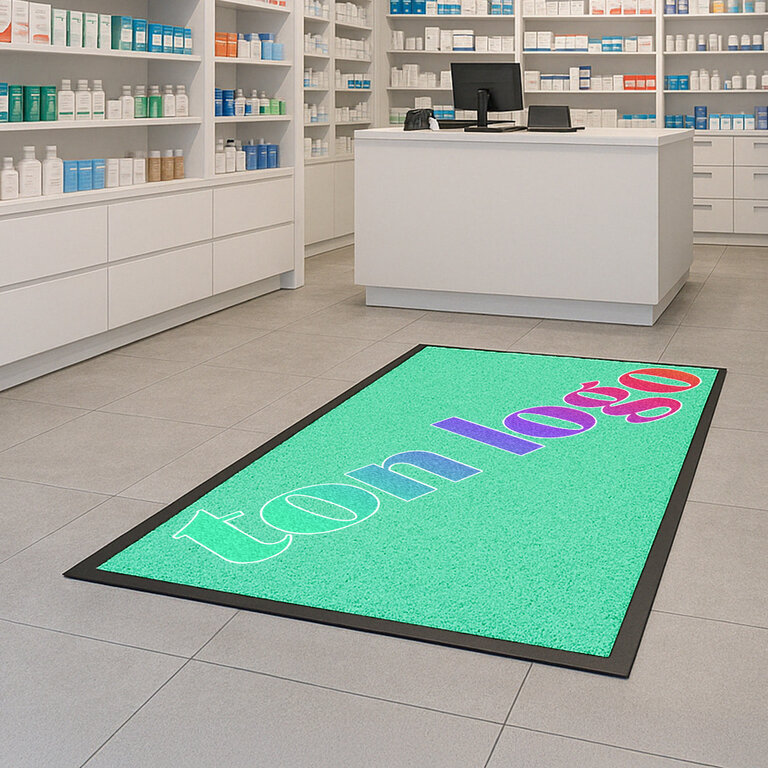 Tapis antidérapant personnalisable en quadrichromie 85x145 cm - Turgo | pandacolach
