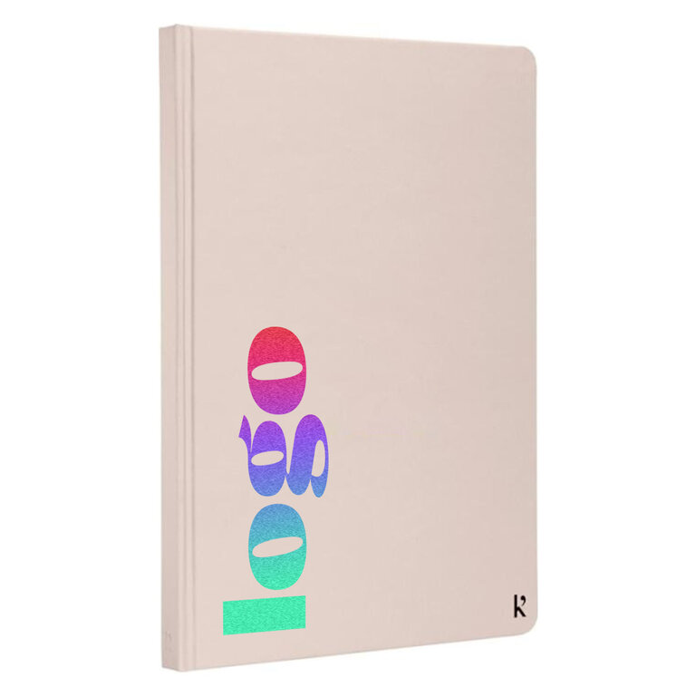 Carnet personnalisable A5 144 pages lignées avec couverture rigide et élastique | K'arst® - Tenasse | pandacola