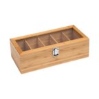 Boîte à thé personnalisable en bambou - Ansamb | pandacolach - thumb