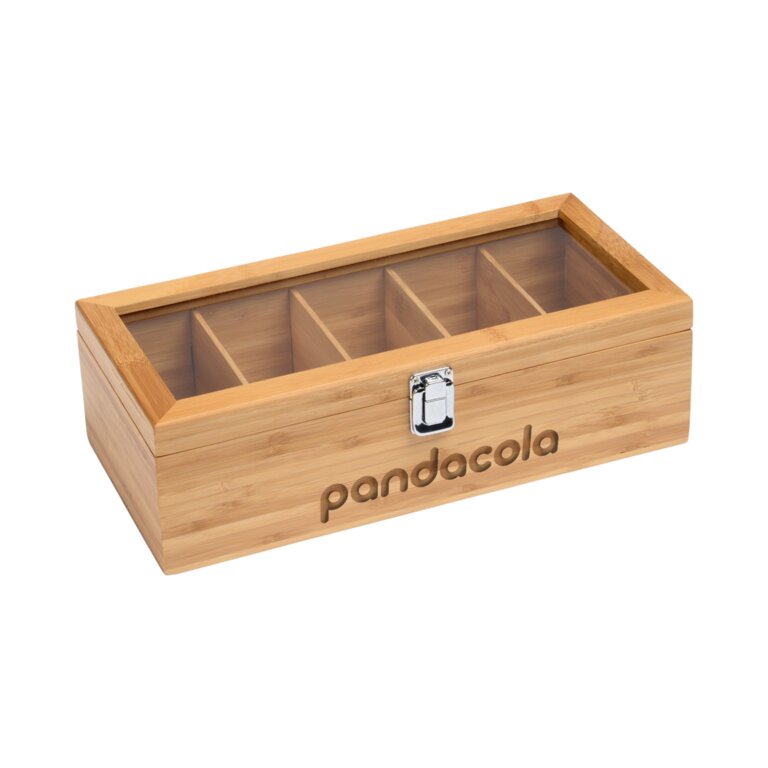 Boîte à thé personnalisable en bambou - Ansamb | pandacolach