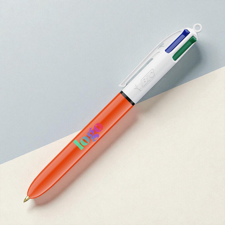 Stylo 4 couleurs bille fine publicitaire BIC® - 4 Couleurs Fine | pandacola