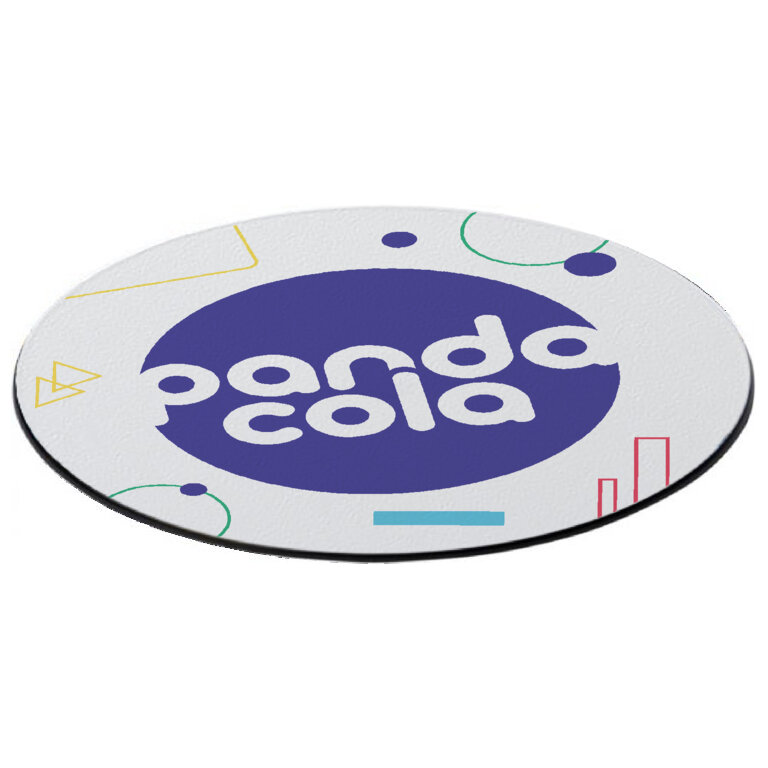 Sous-verre rond 100% plastique recyclé - Belk | Brite-Mat® | pandacolach
