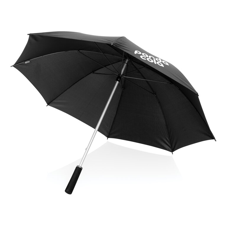 Parapluie personnalisé 25" en polyester recyclé | SWISS PEAK AWARE - Tundy | pandacola