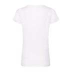 T-shirt personnalisé col v femme blanc en coton 165 gr/m² | FRUIT OF THE LOOM® - Tango White | pandacola - thumb - 1