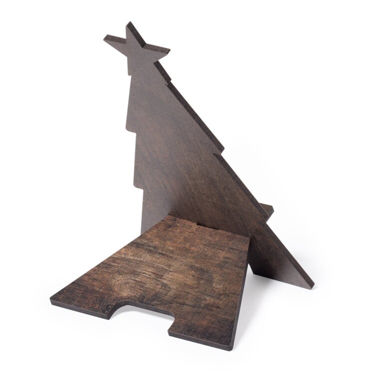 Support publicitaire de téléphone en forme de sapin - Krismasse Holder | pandacola - 2