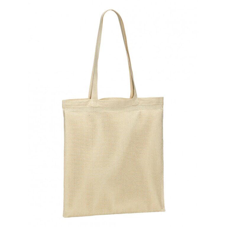 Tote bag personnalisable avec face filet en coton 130 gr/m² - Nairaire | pandacolach