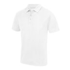 Polo respirant personnalisé en polyester 140 gr/m² | JUST COOL AWDIS® - Boston White Homme | pandacola - thumb