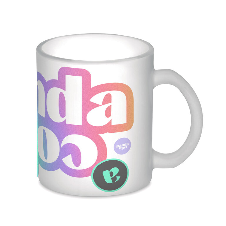 Mug en verre dépoli publicitaire en sublimation 300 ml - Sublimat | pandacolach