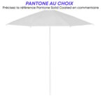 Parasol promotionnel rond ouverture par bouton pans plats - Canaries | pandacola - thumb