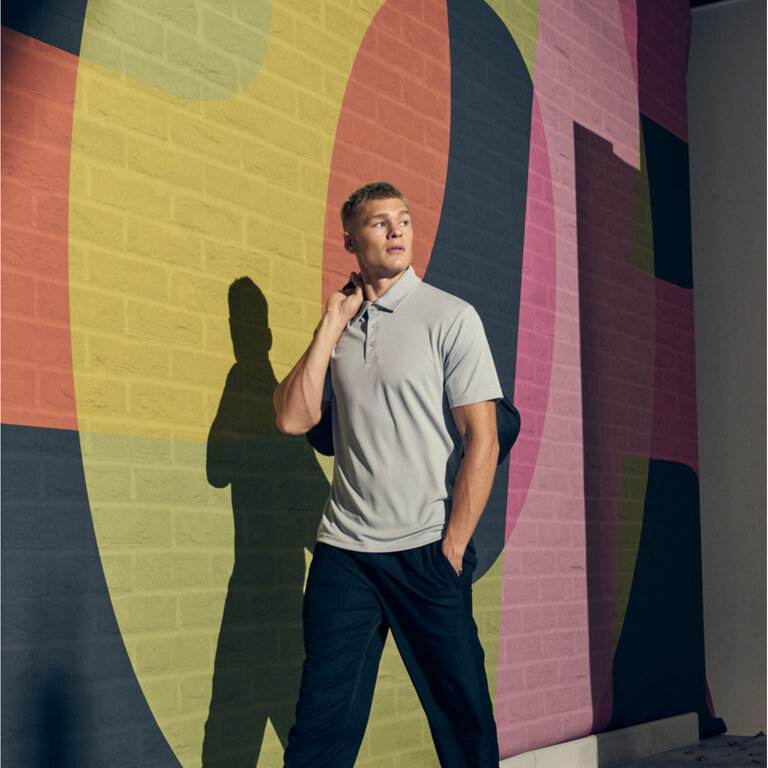 Polo respirant personnalisé en polyester 140 gr/m² | JUST COOL AWDIS® - Boston Couleur Homme | pandacola - 2