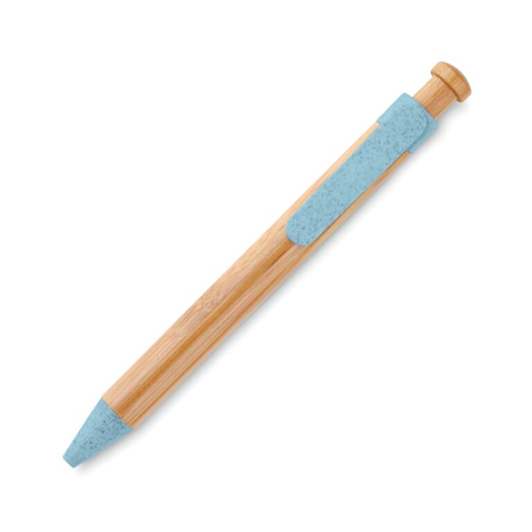 Stylo personnalisable en bambou et paille de blé - Moya | pandacola - 1