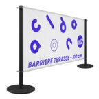 Barrière de terrasse 1 face en PVC 110g/m² de longueur 100 cm - Ernest | pandacola - thumb - 1