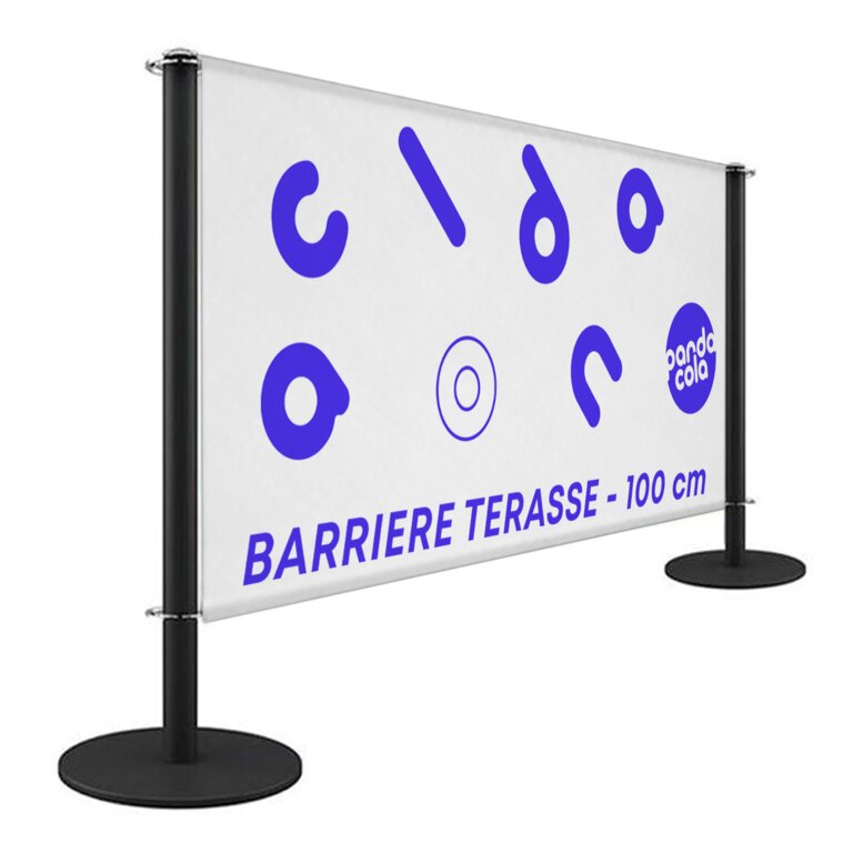 Barrière de terrasse 1 face en PVC 110g/m² de longueur 100 cm - Ernest | pandacolach