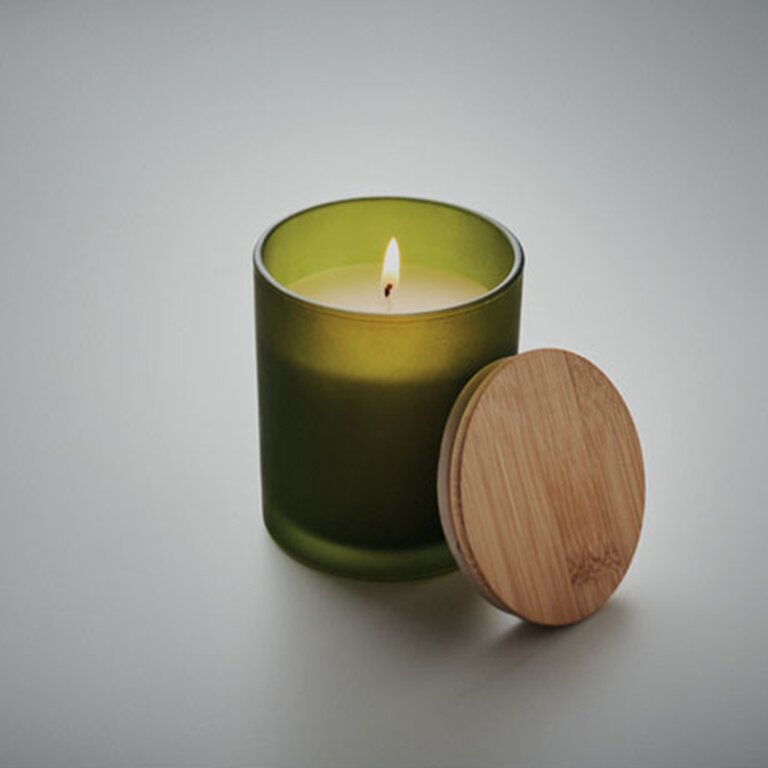 Bougie personnalisée avec couvercle en bambou différentes tailles - Saibo | pandacolach - 4