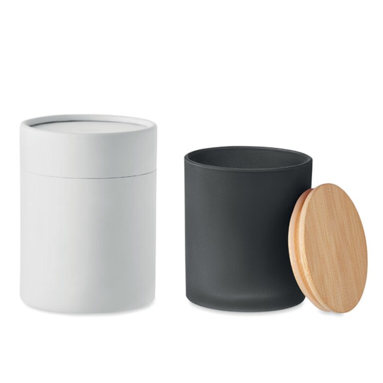Bougie personnalisée avec couvercle en bambou différentes tailles - Saibo | pandacolach - 5