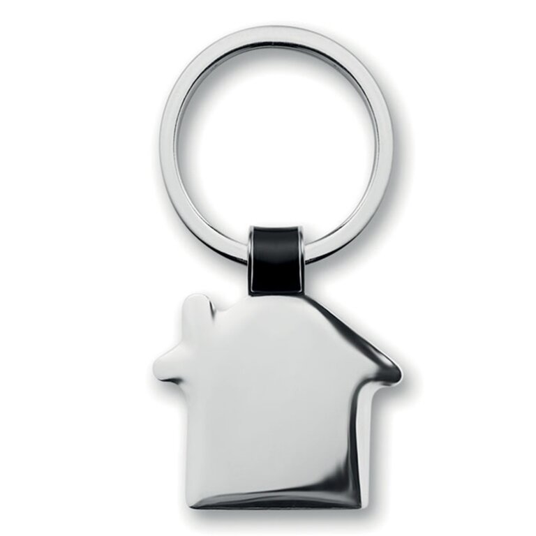 Porte clés en forme de maison personnalisable métallique - Pic | pandacola