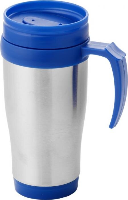 Mug isotherme personnalisé double paroi en acier inoxydable 400 ml - Sanibel | pandacolach