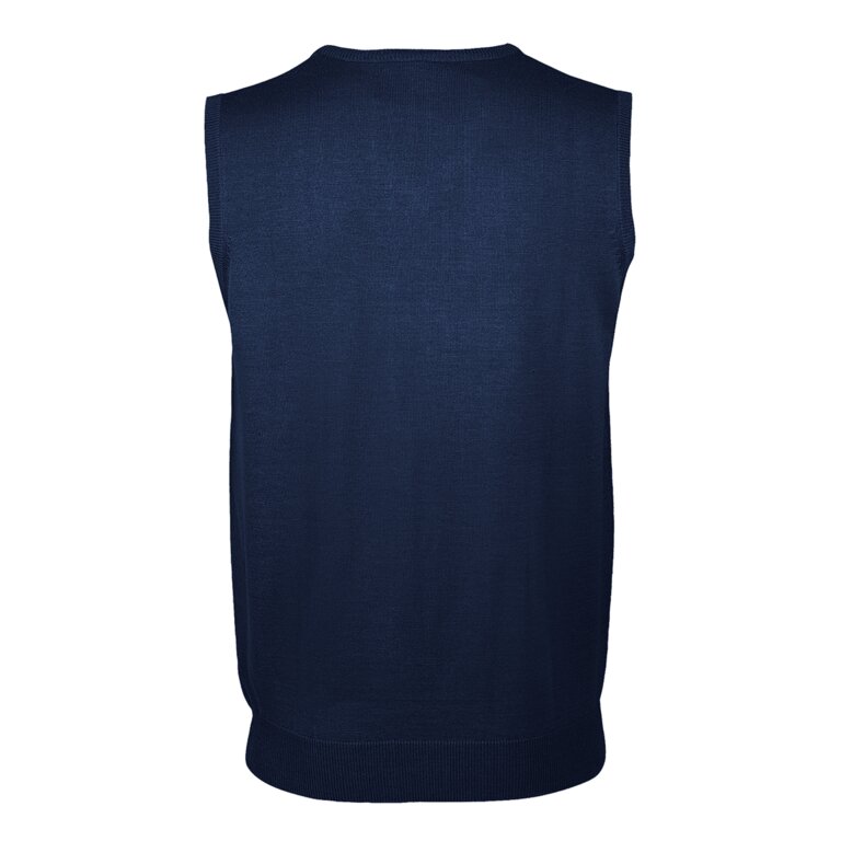 Pull personnalisé en col V sans manches en coton 225 gr/pc - Gentlemen | pandacola - 1