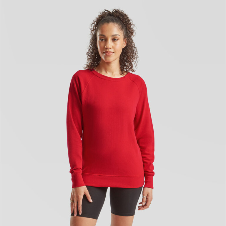 Sweat personnalisé raglan femme en coton 240 gr/m² | FRUIT OF THE LOOM® - Habi | pandacola