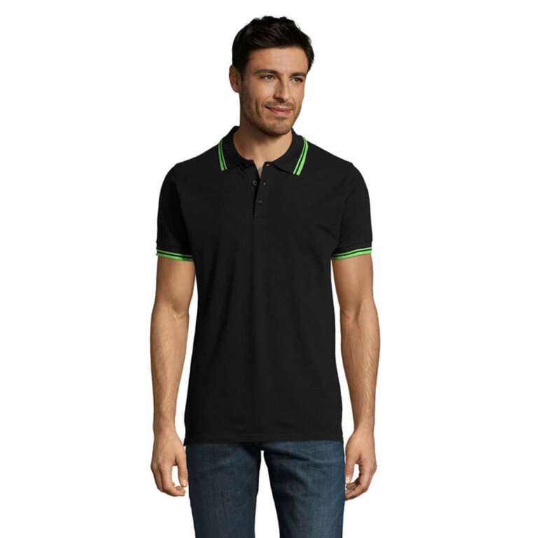 Polo Homme personnalisé bicolore en coton 200 gr/m² - Pasadena Couleur | pandacola