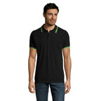 Polo Homme personnalisé bicolore en coton 200 gr/m² - Pasadena Couleur | pandacola - thumb