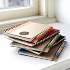 Carnet publicitaire 120 pages lignées avec stylo bille recyclé - Ramsès | pandacolach - thumb - 1