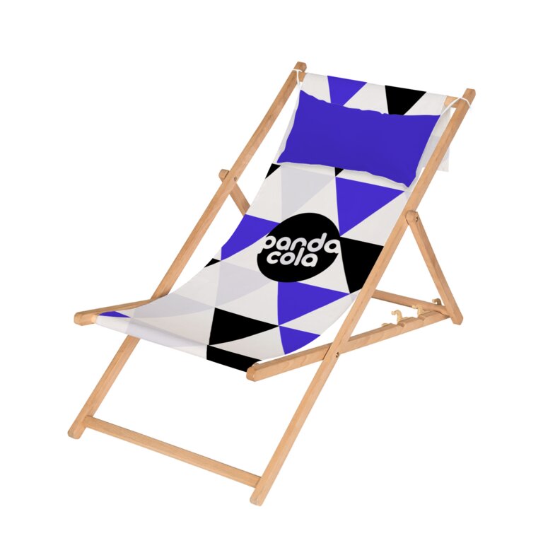 Chaise chilienne avec coussin personnalisable en bois - Couss | pandacolach