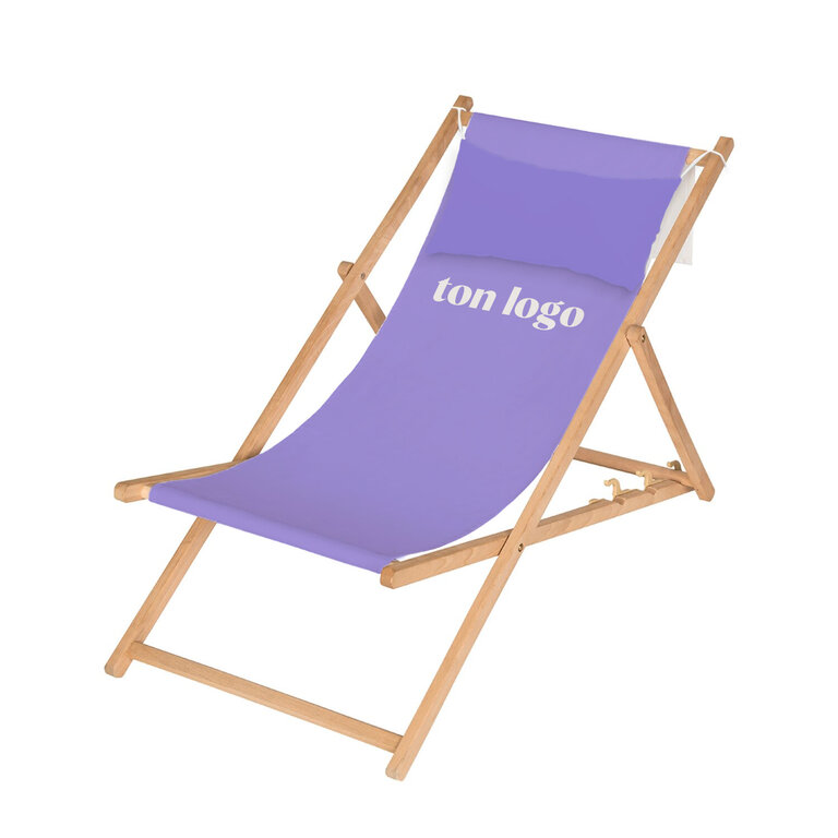 Chaise chilienne avec coussin personnalisable en bois - Couss | pandacolach - 2
