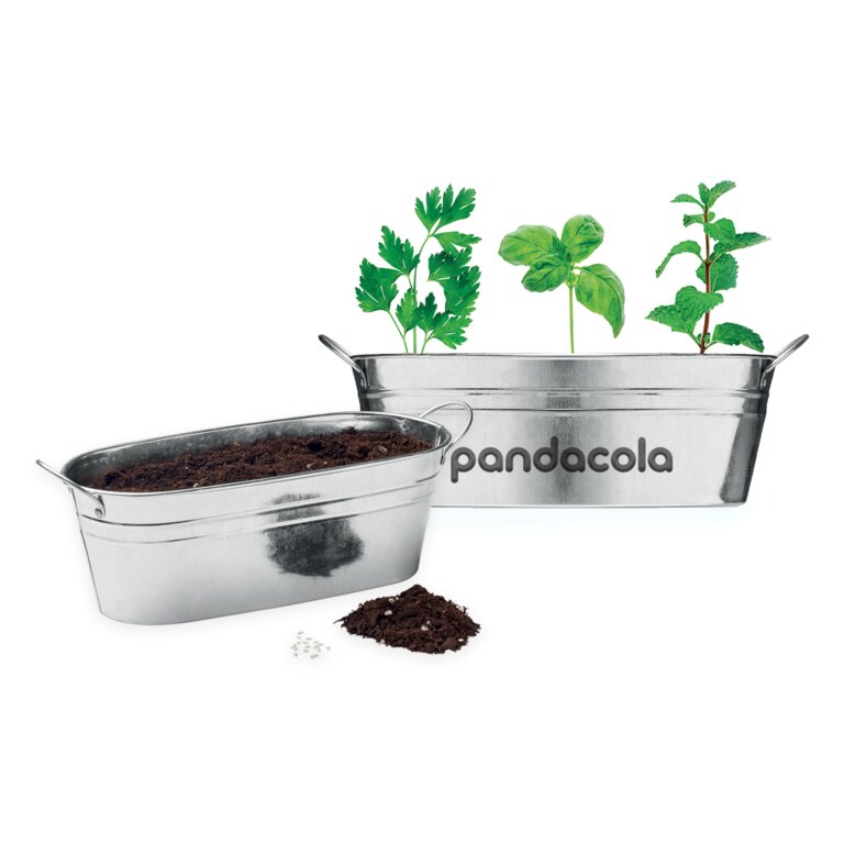 Bac à plantes personnalisable avec graines et terreau - Raifo | pandacola