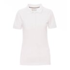 Polo personnalisable femme blanc en coton 200 gr/m² - Gondol White | pandacola - thumb - 3