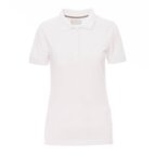 Polo personnalisable femme blanc en coton 200 gr/m² - Gondol White | pandacolach - thumb - 3