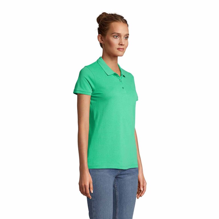 Polo promotionnel couleur femme en coton biologique à manches courtes 170 gr/m² - Planet | pandacolach - 2