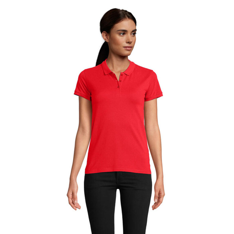 Polo promotionnel couleur femme en coton biologique à manches courtes 170 gr/m² - Planet | pandacola
