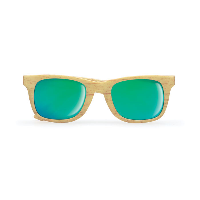 Lunettes de soleil personnalisées monture effet bois UV400 - Woodie | pandacolach