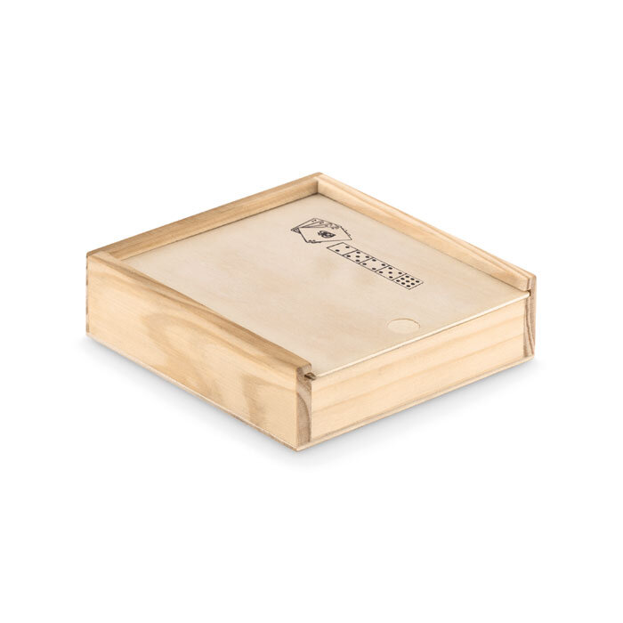 Boîte en bois personnalisée avec jeu de cartes et 5 dés - Las Vegas | pandacola - 2
