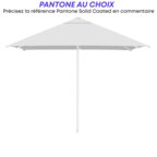 Parasol publicitaire carré ouverture avec poignée - Tahiti square | pandacola - thumb