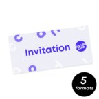 Carte d'invitation personnalisable 250g/m² - Meetup | pandacola - thumb - 1