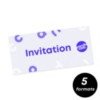 Carte d'invitation personnalisable 250 gr/m² - Meetup | pandacolach - thumb - 1