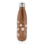 Bouteille isotherme personnalisée en acier effet bois 500 ml - Burny | pandacolach - thumb - 2