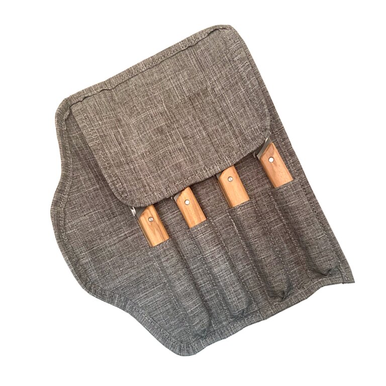 Set de 4 couteaux personnalisé avec étui - Kuisto | pandacolach - 1