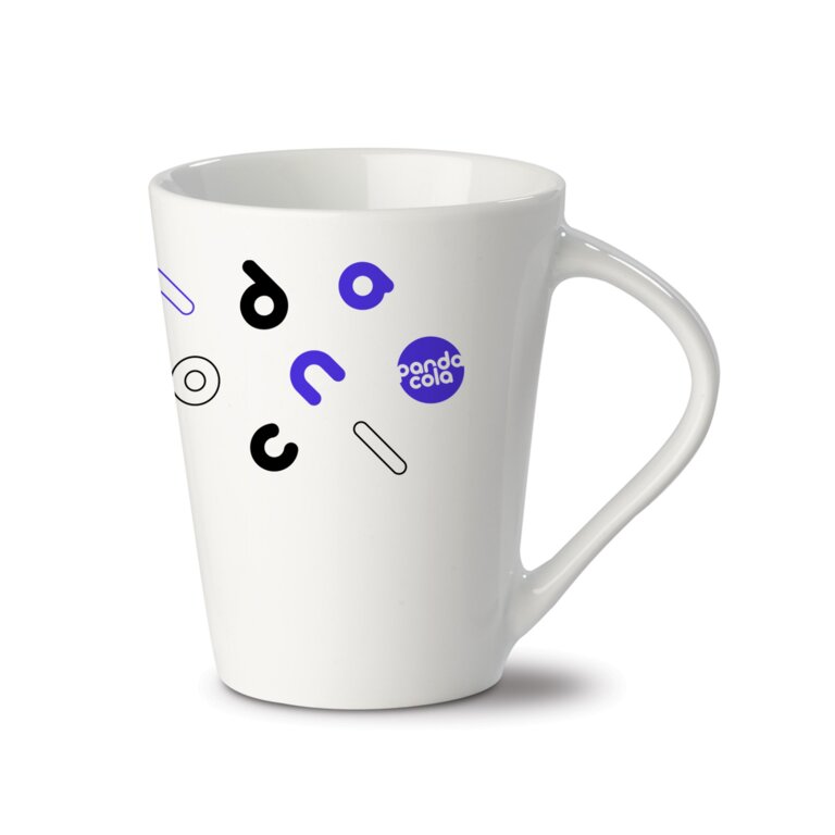 Mug personnalisable en porcelaine forme conique 250 ml - Pepico | pandacolach