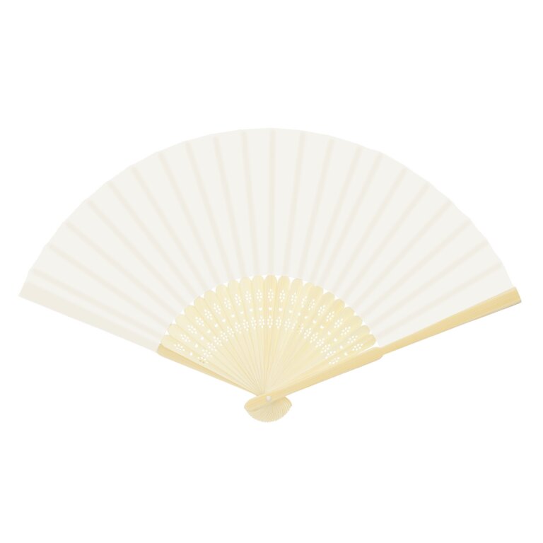 Eventail personnalisable en quadrichromie en bambou - Viento | pandacolach