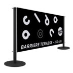 Barrière de terrasse 1 face en PVC 110g/m² de longueur 150 cm - Gijo | pandacola - thumb - 1