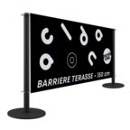 Barrière de terrasse 1 face en PVC 110g/m² de longueur 150 cm - Gijo | pandacolach - thumb - 1