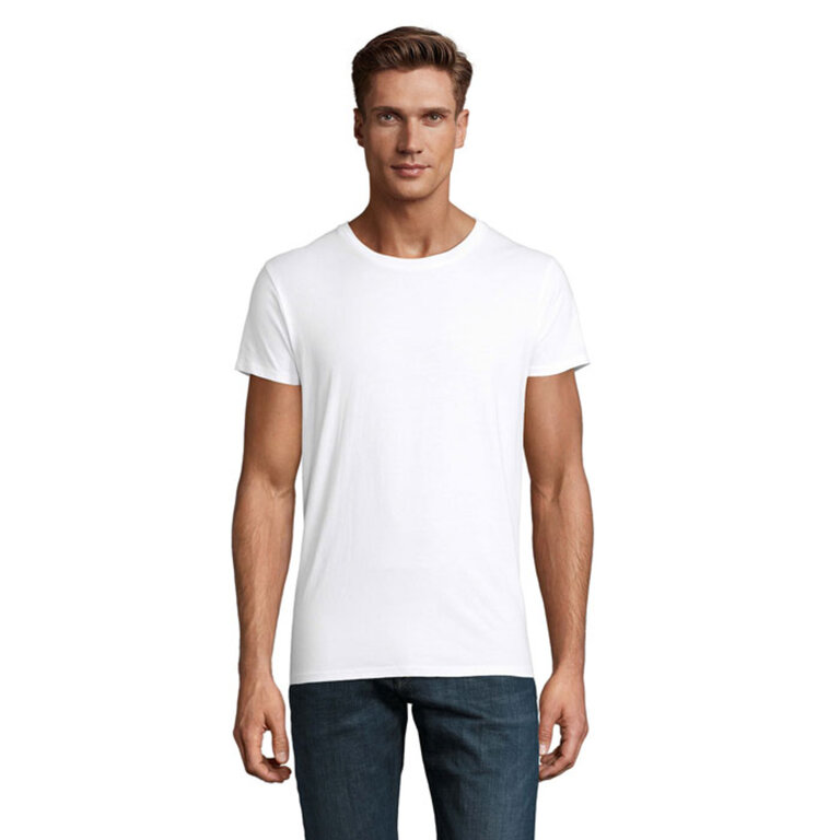 T-shirt personnalisable en coton bio 150 gr/m² - Crusader White | pandacola