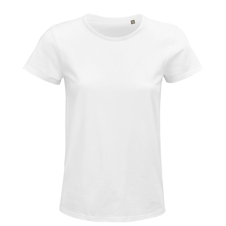 T-shirt personnalisable en coton bio 150 gr/m² - Crusader White | pandacolach